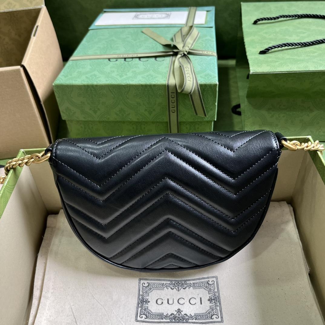 Gucci GG Marmont Matelasse Chain Mini Bag (20x 14.5x 4cm) - EUR FASHION