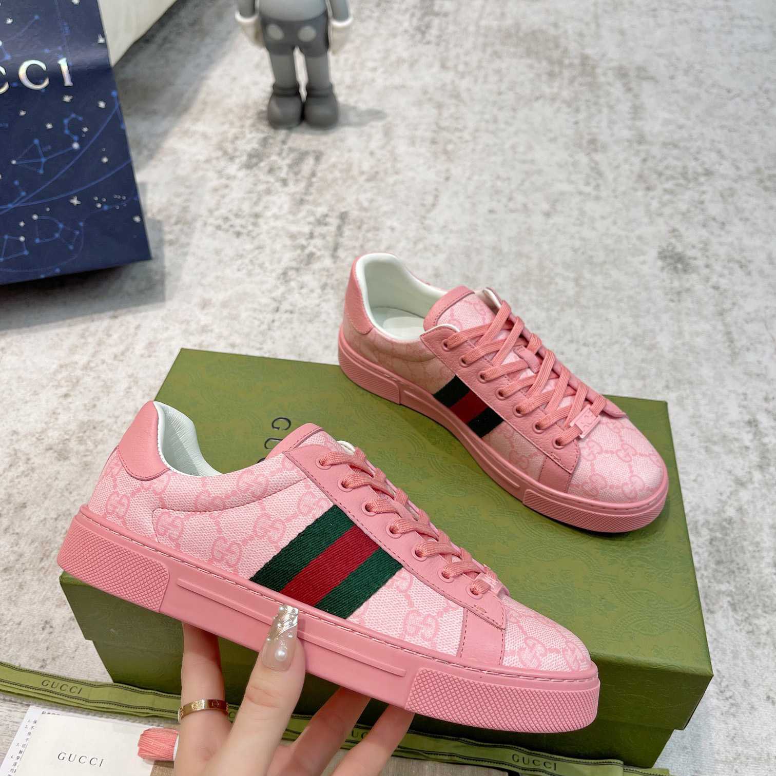 Gucci Ace Sneaker With Web - EUR FASHION