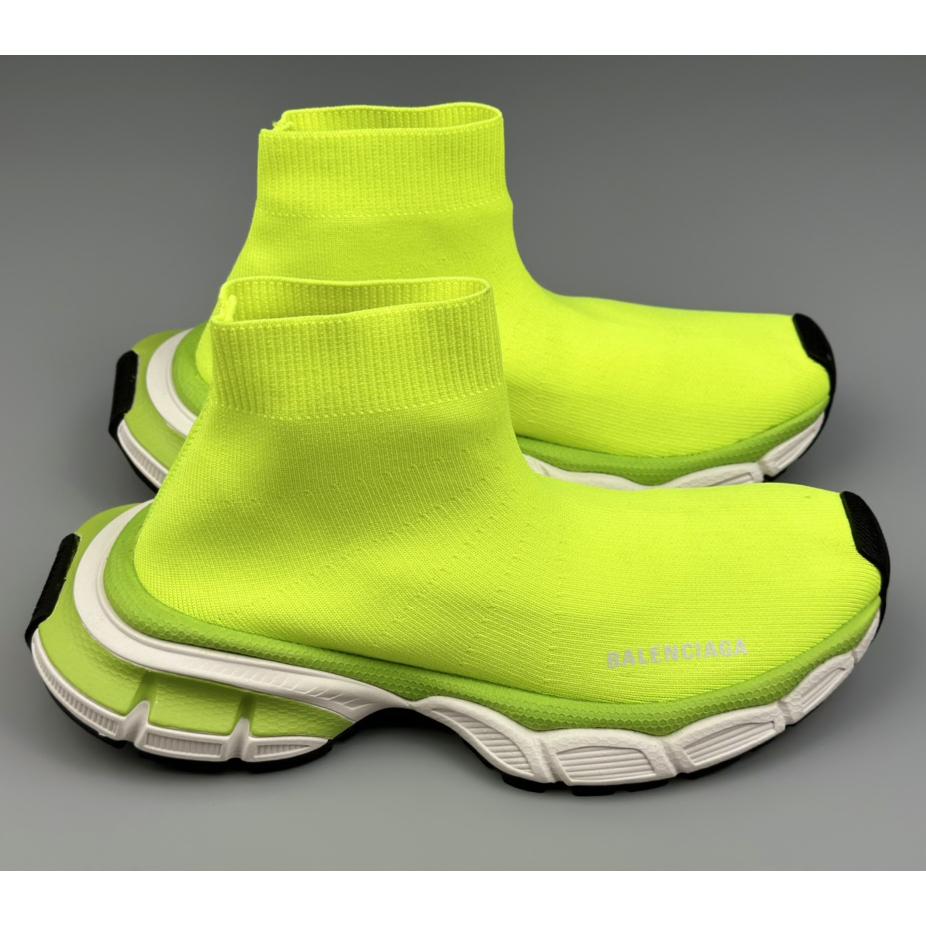 Balenciaga 3XL Sock Recycled Knit Sneaker In Neon Yellow - EUR FASHION