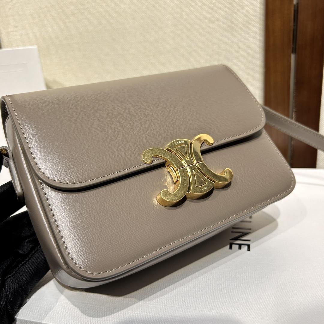 Celine Teen Triomphe Bag In Shiny Calfskin - EUR FASHION