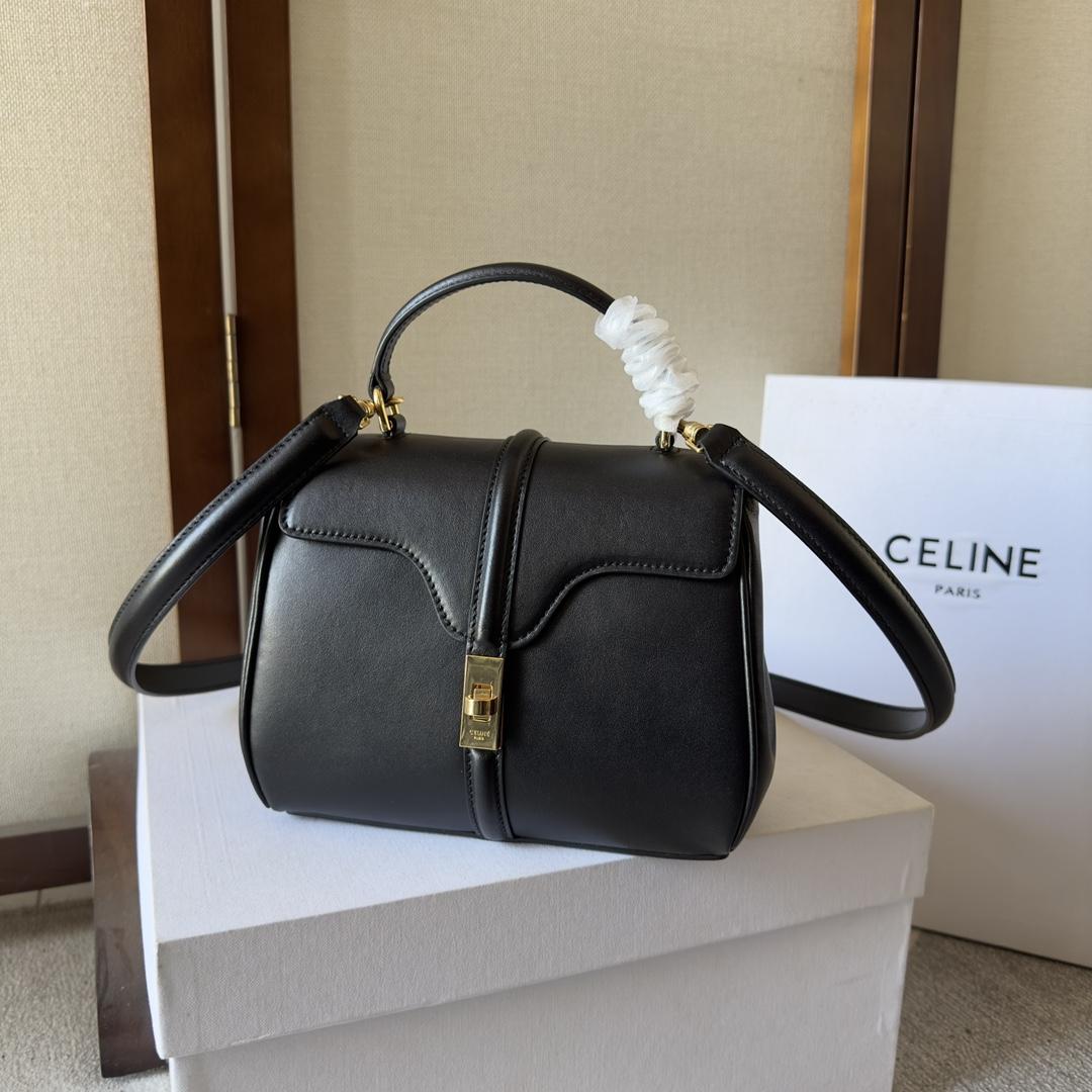 Celine Mini 16 In Satinated Calfskin - EUR FASHION