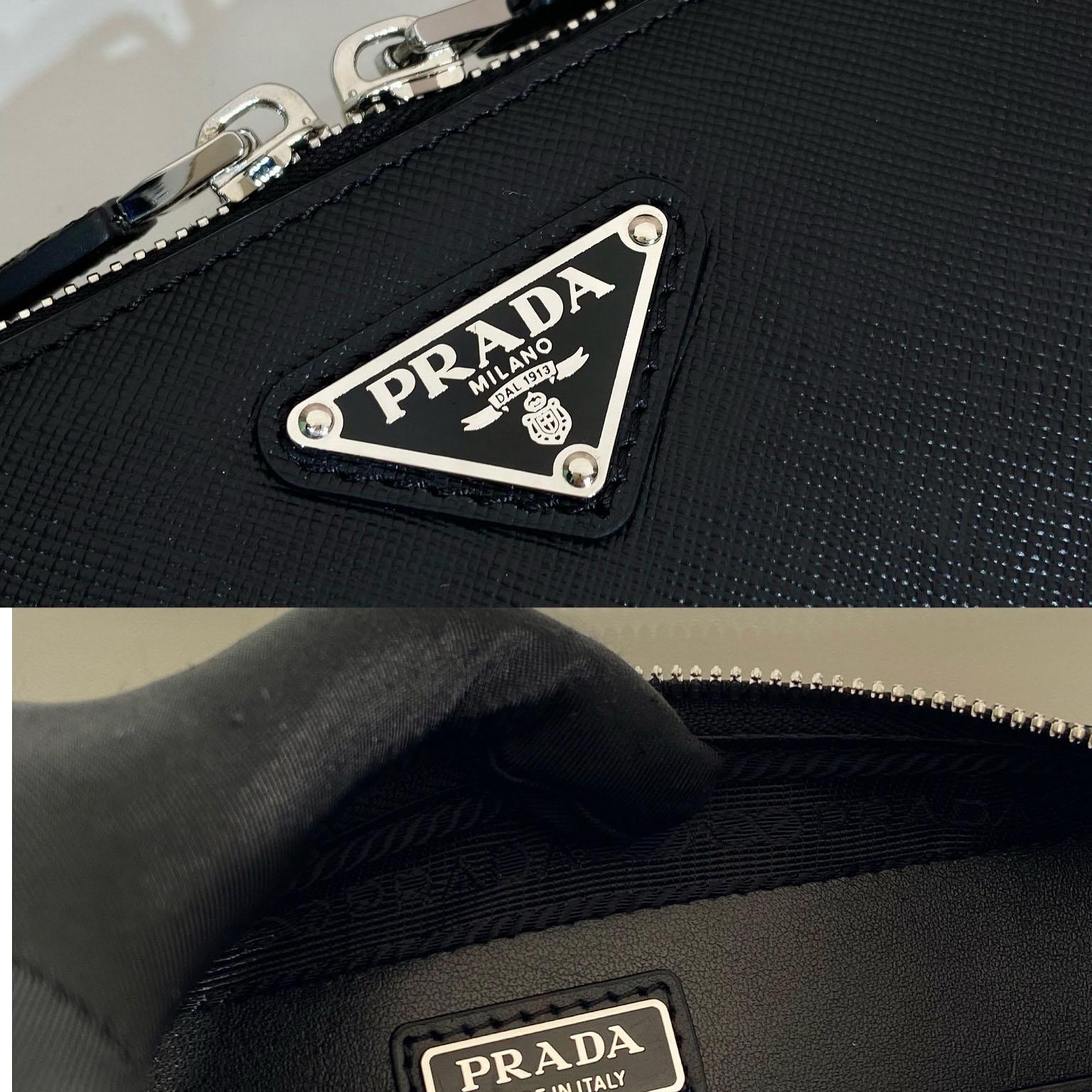 Prada Brique Saffiano Leather Bag - EUR FASHION