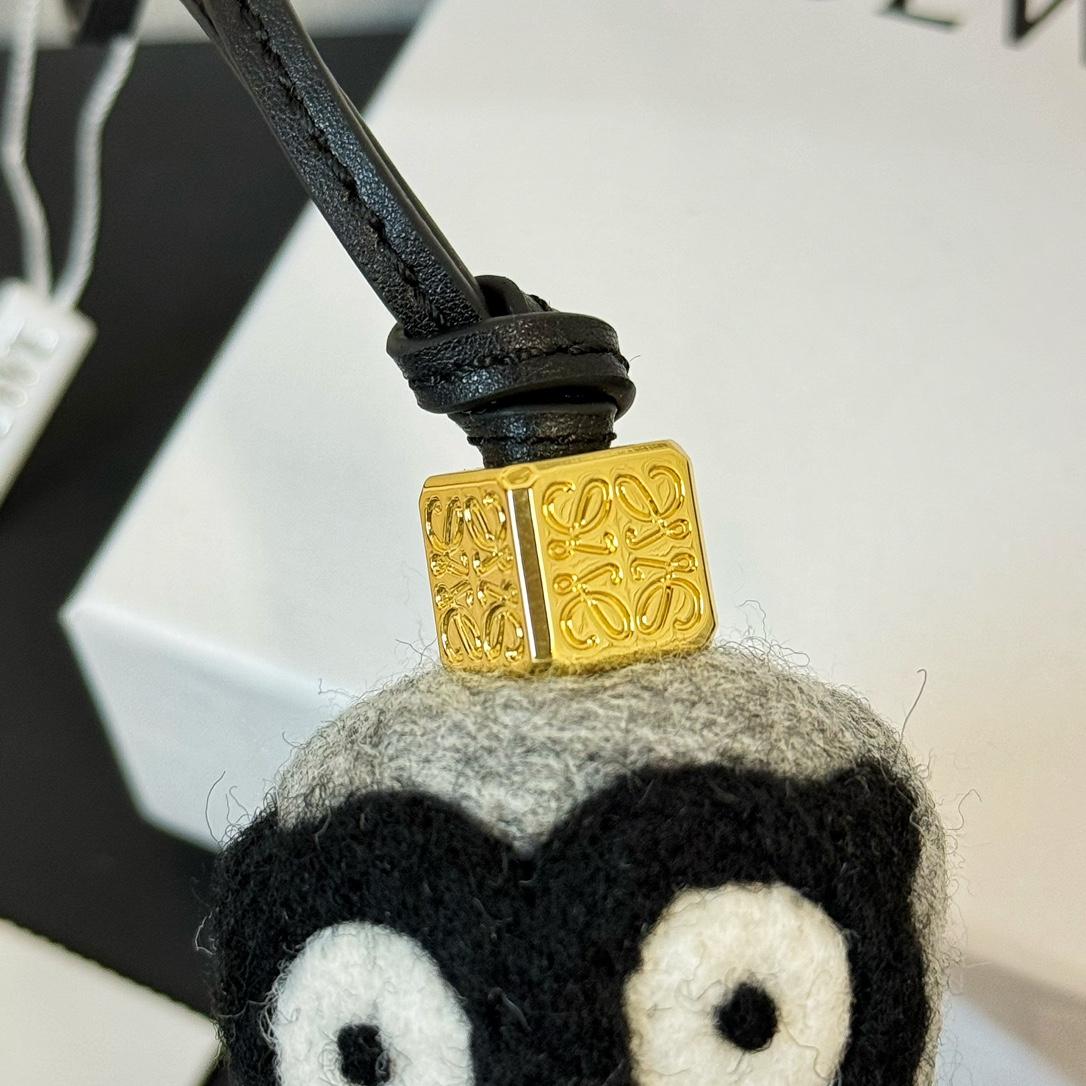 Loewe Owl charm In Felt And Calfskin - EUR FASHION