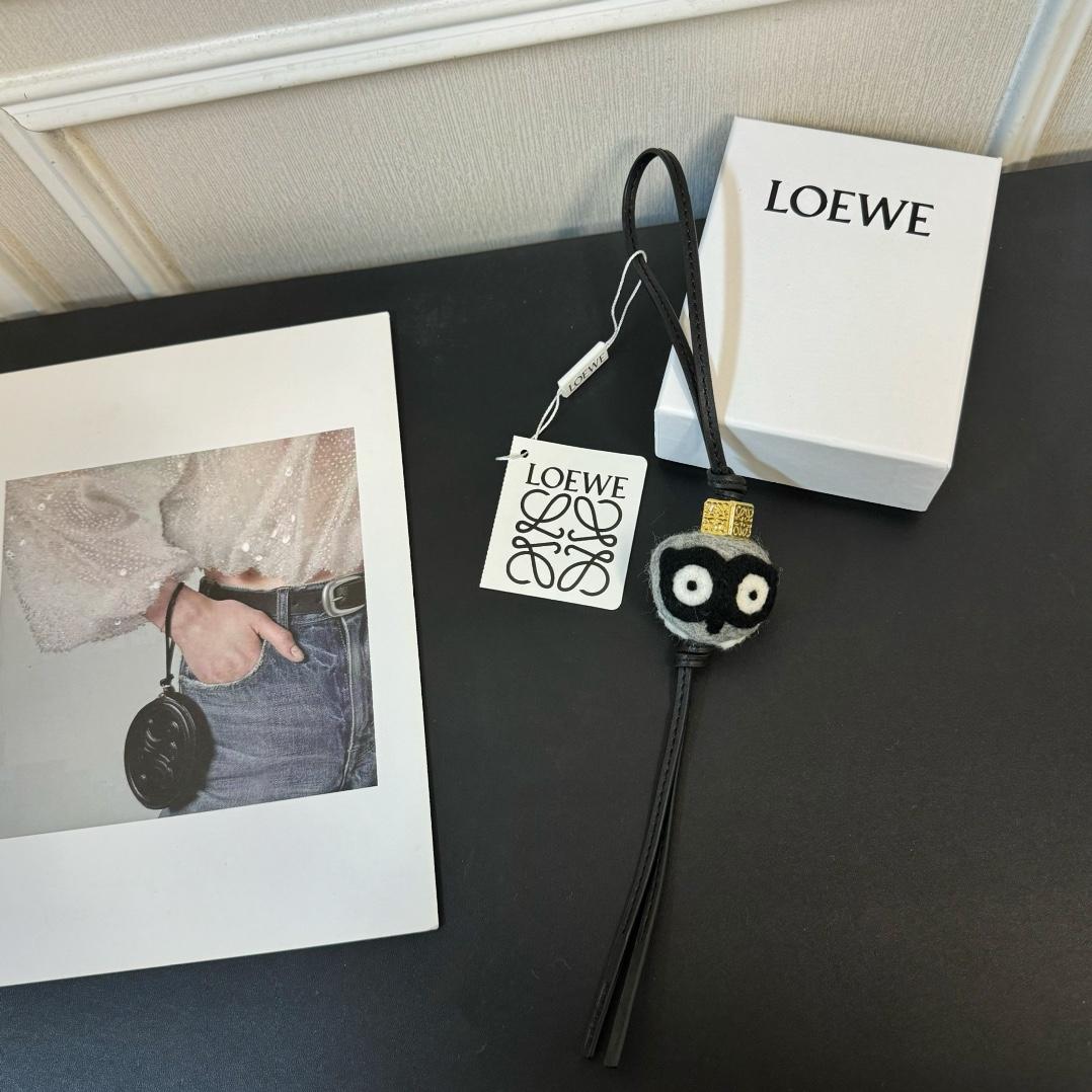 Loewe Owl charm In Felt And Calfskin - EUR FASHION