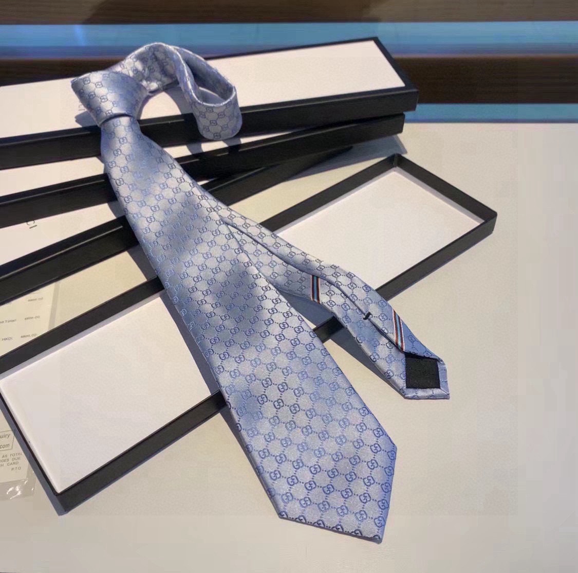 Gucci GG Pattern Silk Tie - EUR FASHION