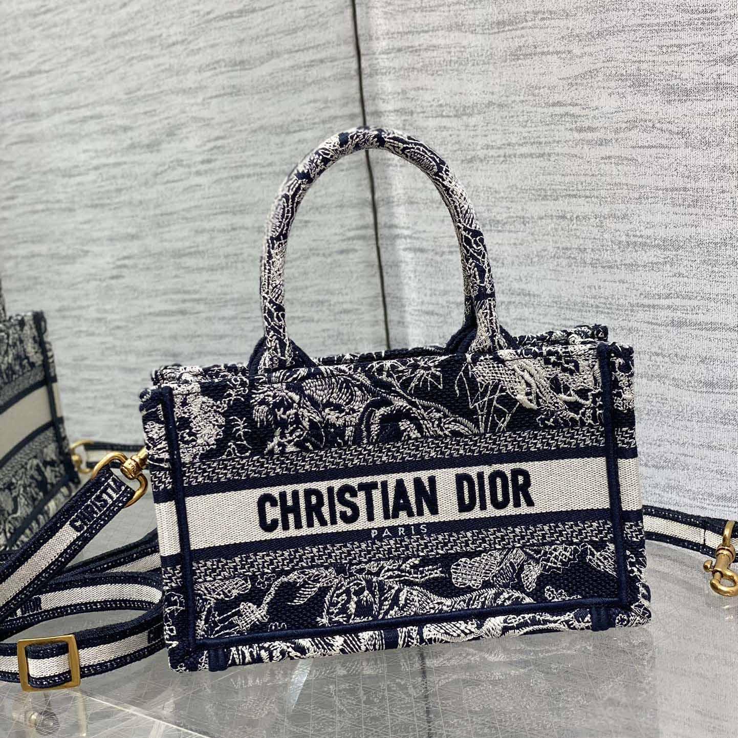 Dior Mini Dior Book Tote With Strap - EUR FASHION