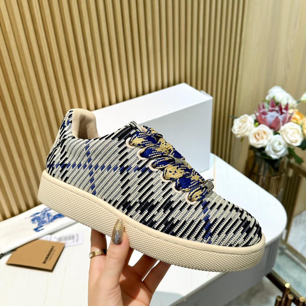 Burberry Check Knit Box Sneakers - EUR FASHION