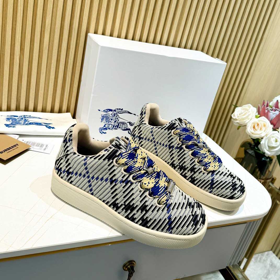 Burberry Check Knit Box Sneakers - EUR FASHION