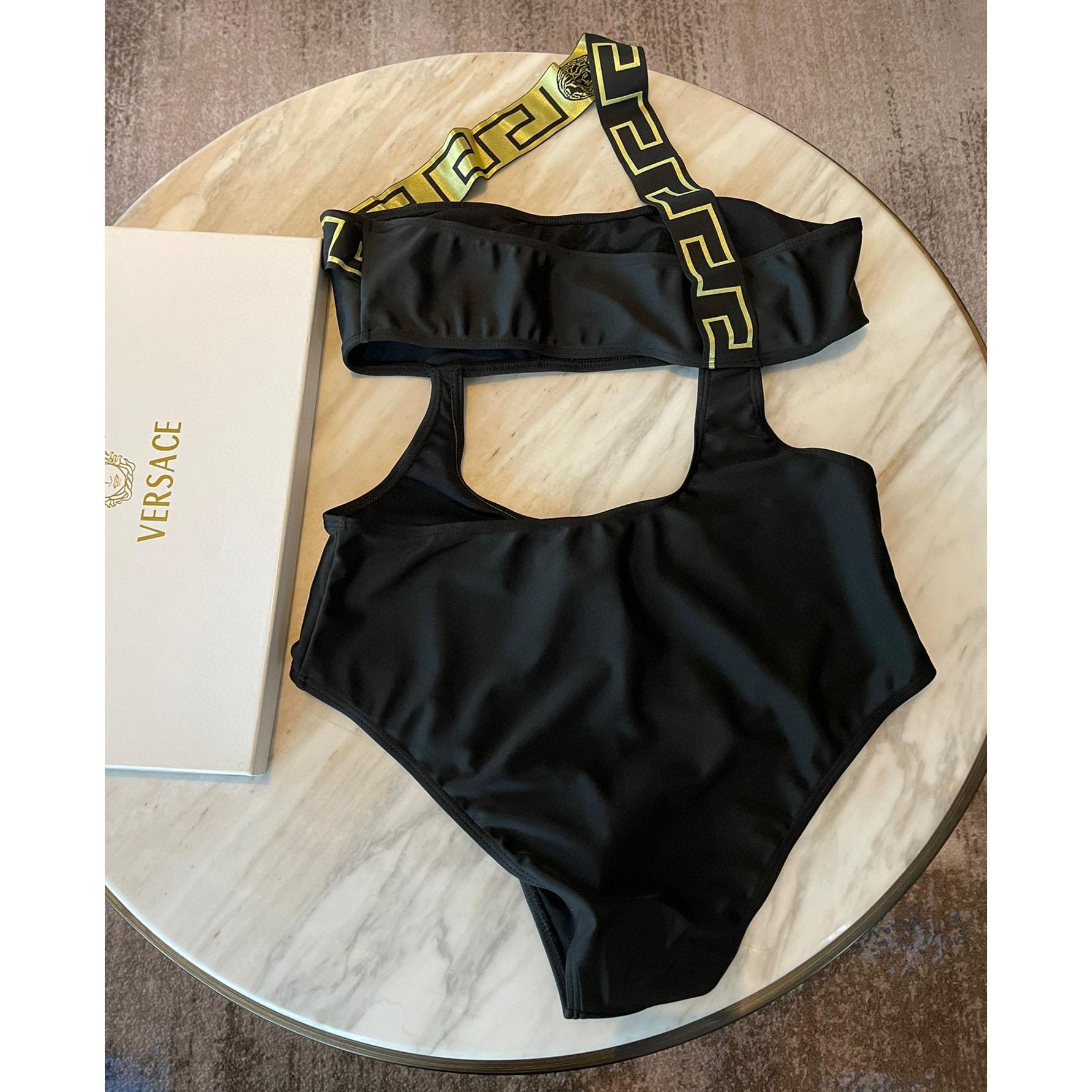 Versace Greca Cut Out Detailed Swimsuit - EUR FASHION