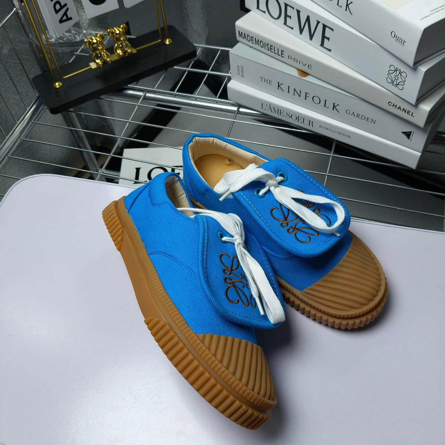 Loewe x Paula’s Ibiza Denim Flap Sneakers - EUR FASHION