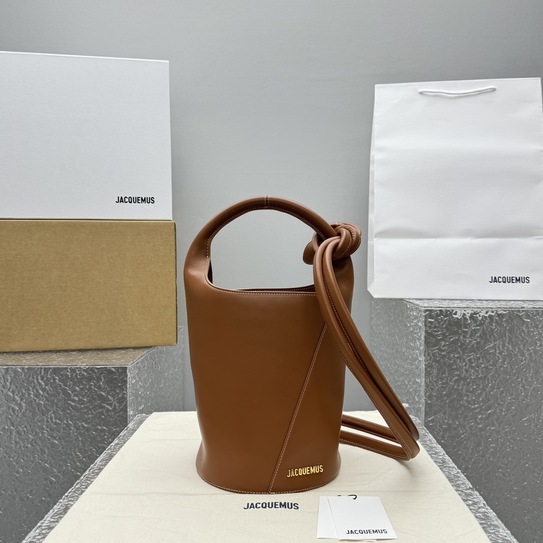 Jacquemus Le petit Tourni Mini Knotted Bucket Bag - EUR FASHION