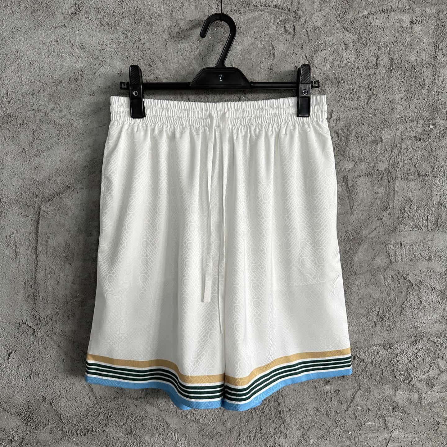 Casablanca Casa Way Shorts With Monogram  - EUR FASHION