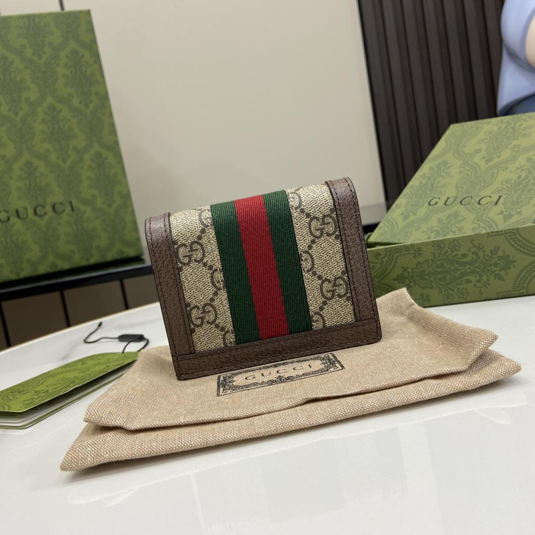 Gucci Ophidia GG Card Case Wallet - EUR FASHION