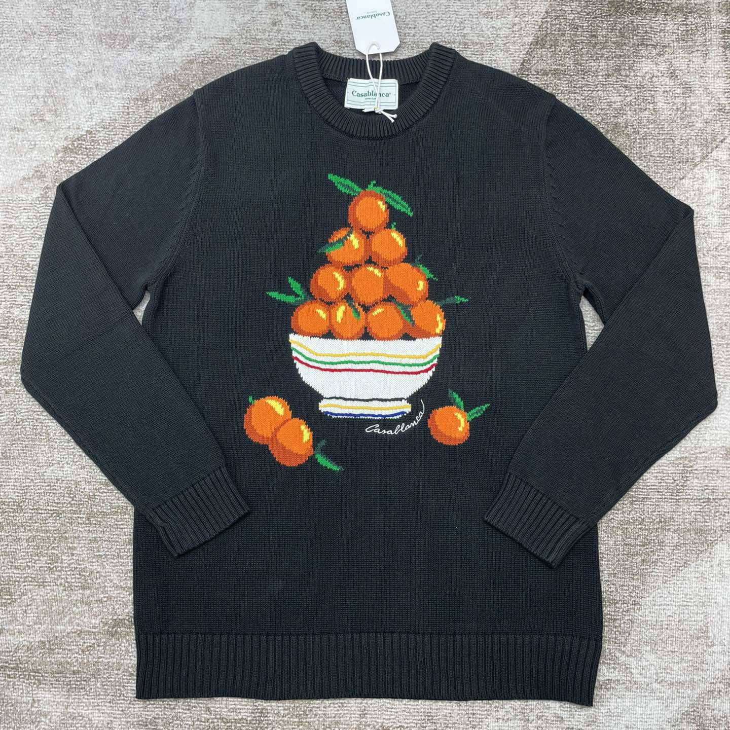 Casablanca Pyramide D'Oranges Intarsia-knit Jumper   M1033 - EUR FASHION