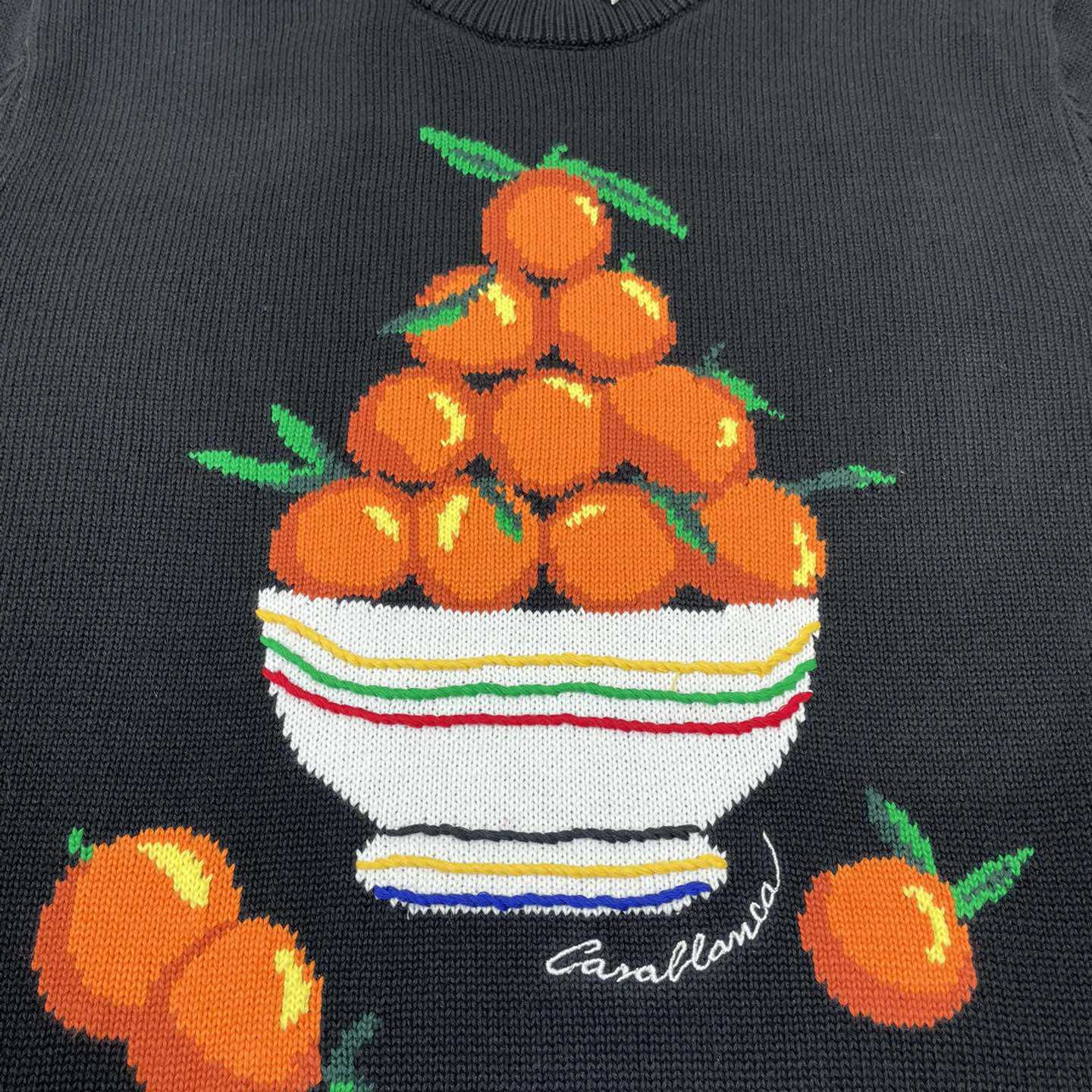 Casablanca Pyramide D'Oranges Intarsia-knit Jumper   M1033 - EUR FASHION