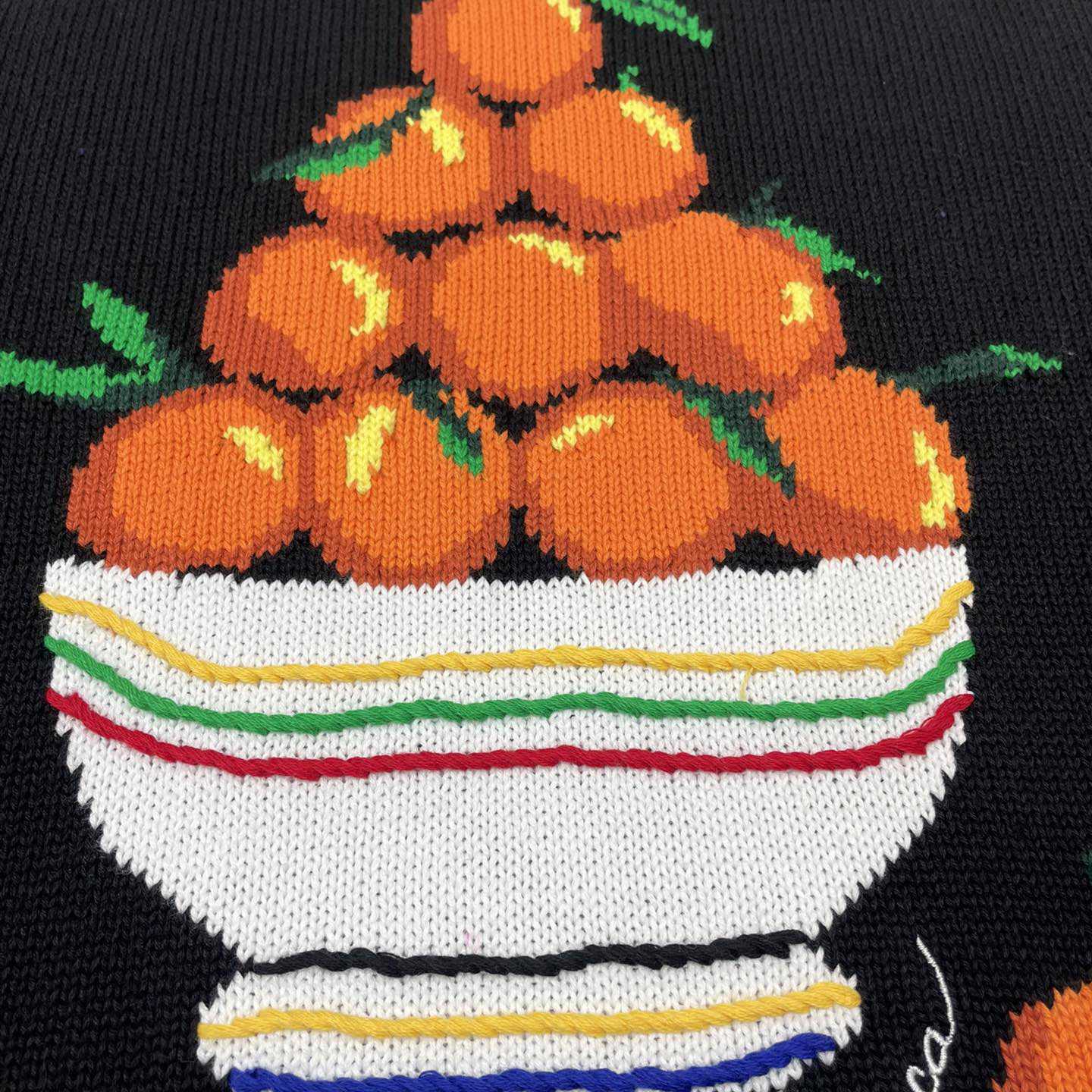 Casablanca Pyramide D'Oranges Intarsia-knit Jumper   M1033 - EUR FASHION