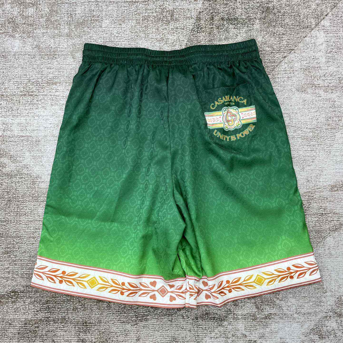 Casablanca Silk Shorts With Drawstring 'Unity Is Power'  CA3475 - EUR FASHION