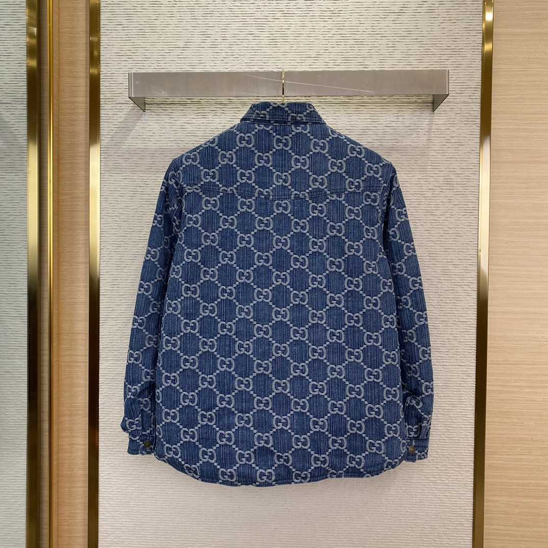 Gucci GG Jacquard Denim Shirt - EUR FASHION