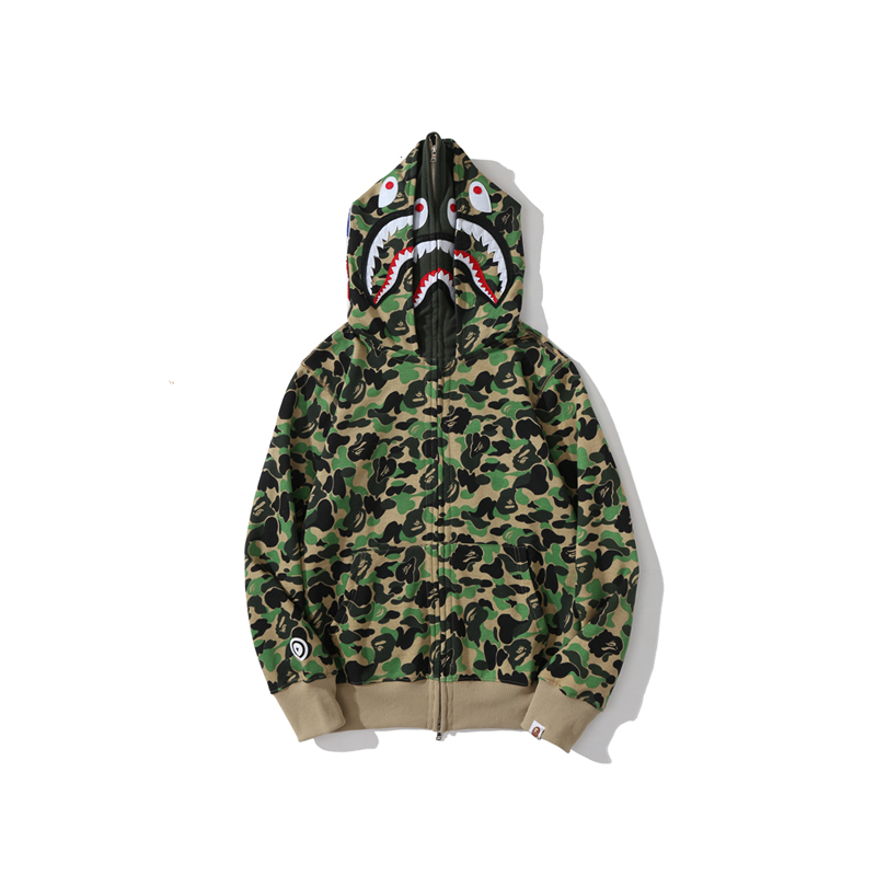 Bape Big ABC Camo Shark Full Zip Hoodie - EUR FASHION