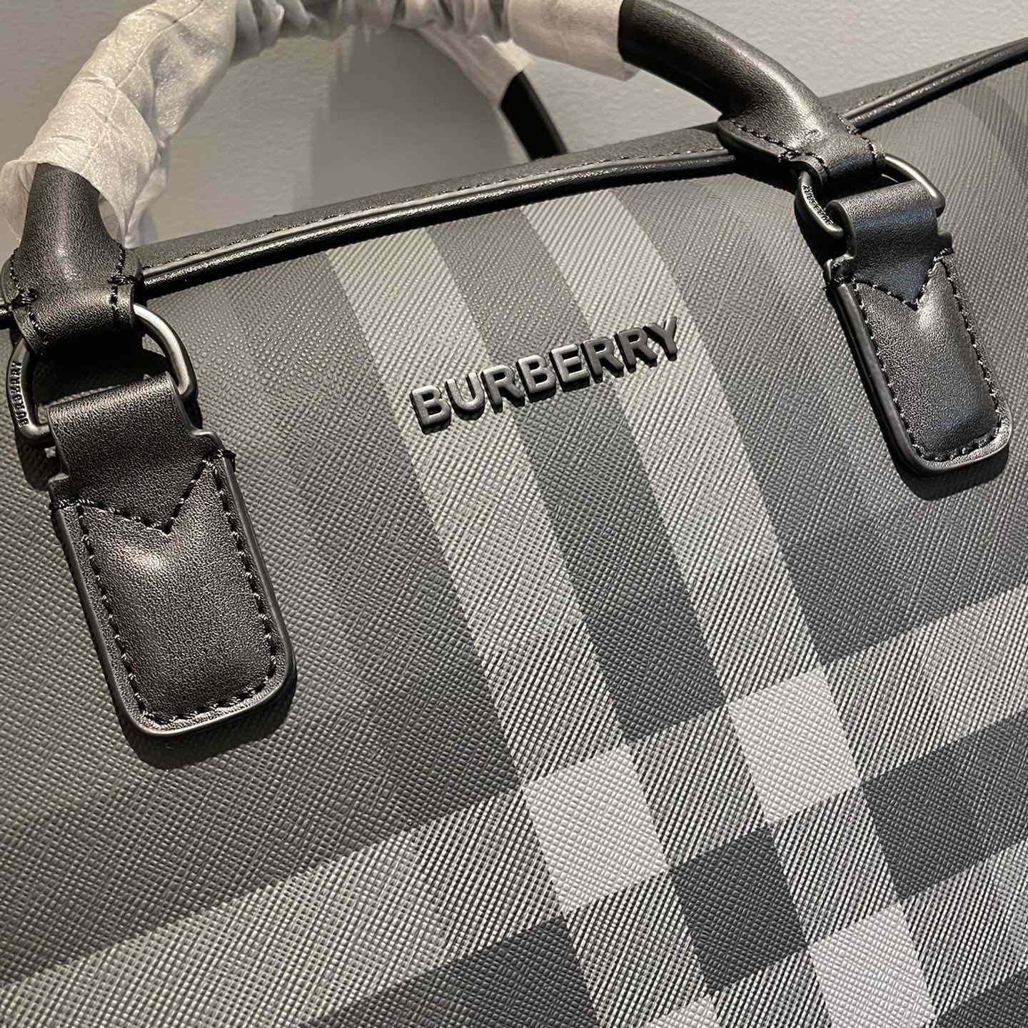 Burberry Ainsworth Checked Zipped Briefcase - EUR FASHION