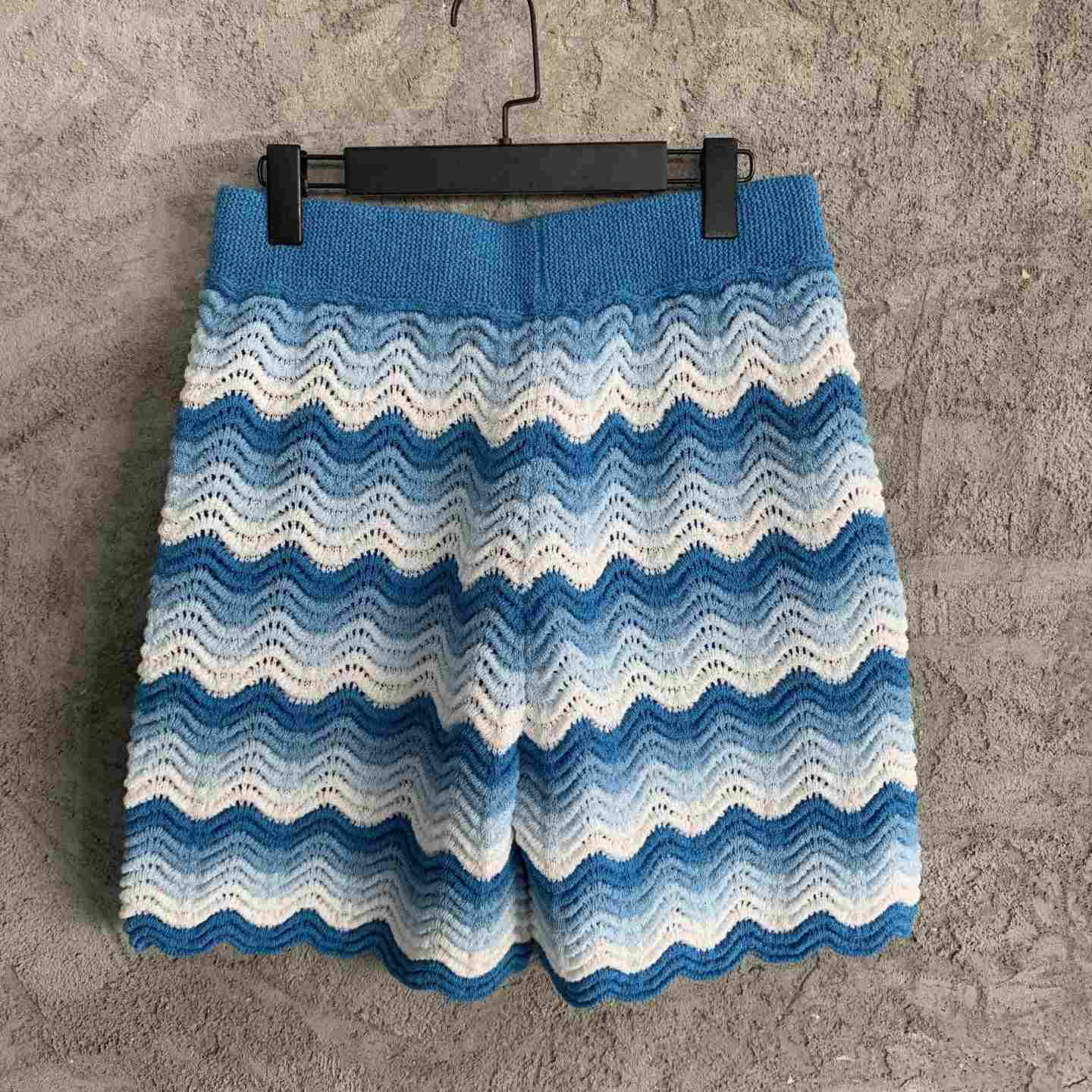 Casablanca Blue Wavy Shorts - EUR FASHION