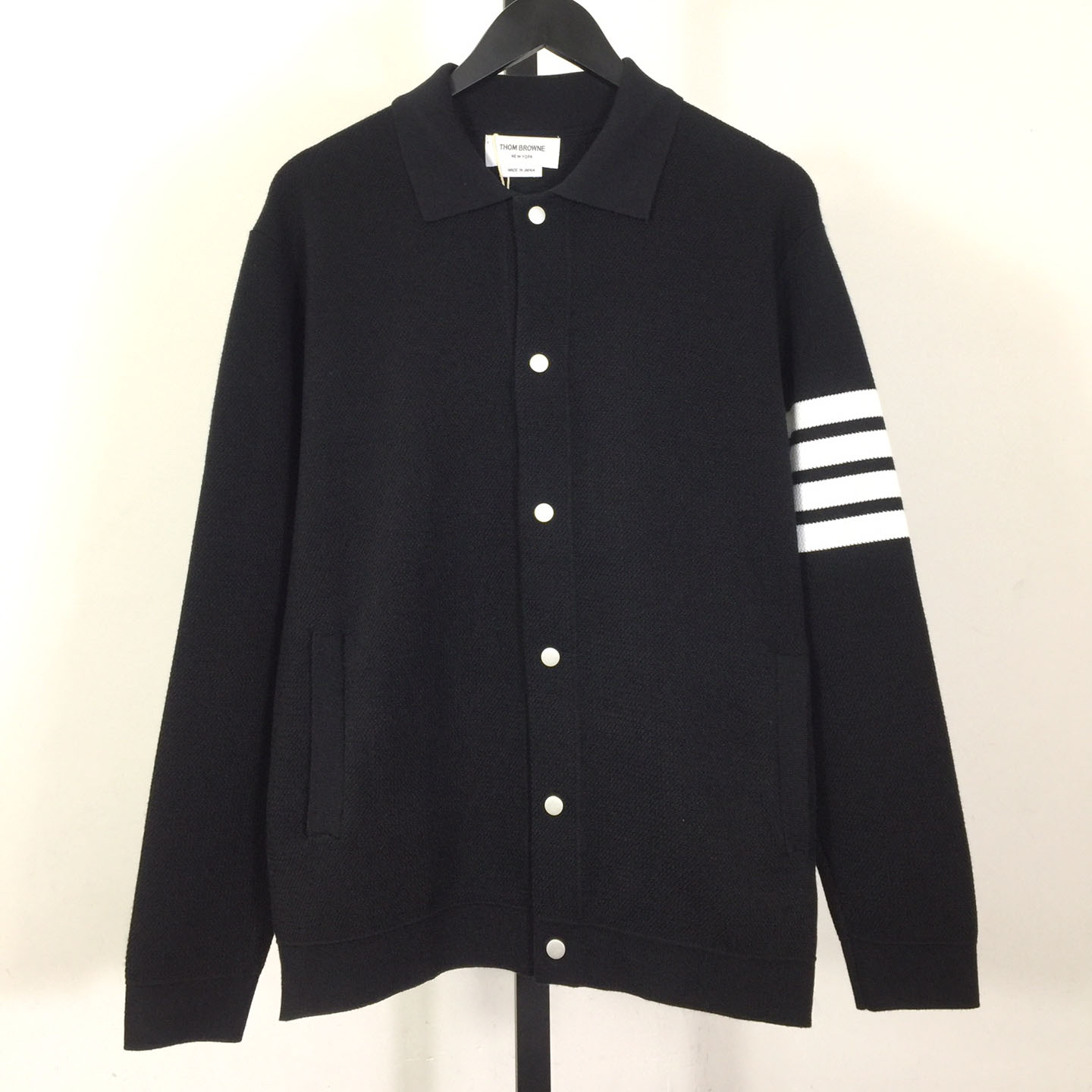 Thom Browne 4-Bar Knit Cardigan - EUR FASHION