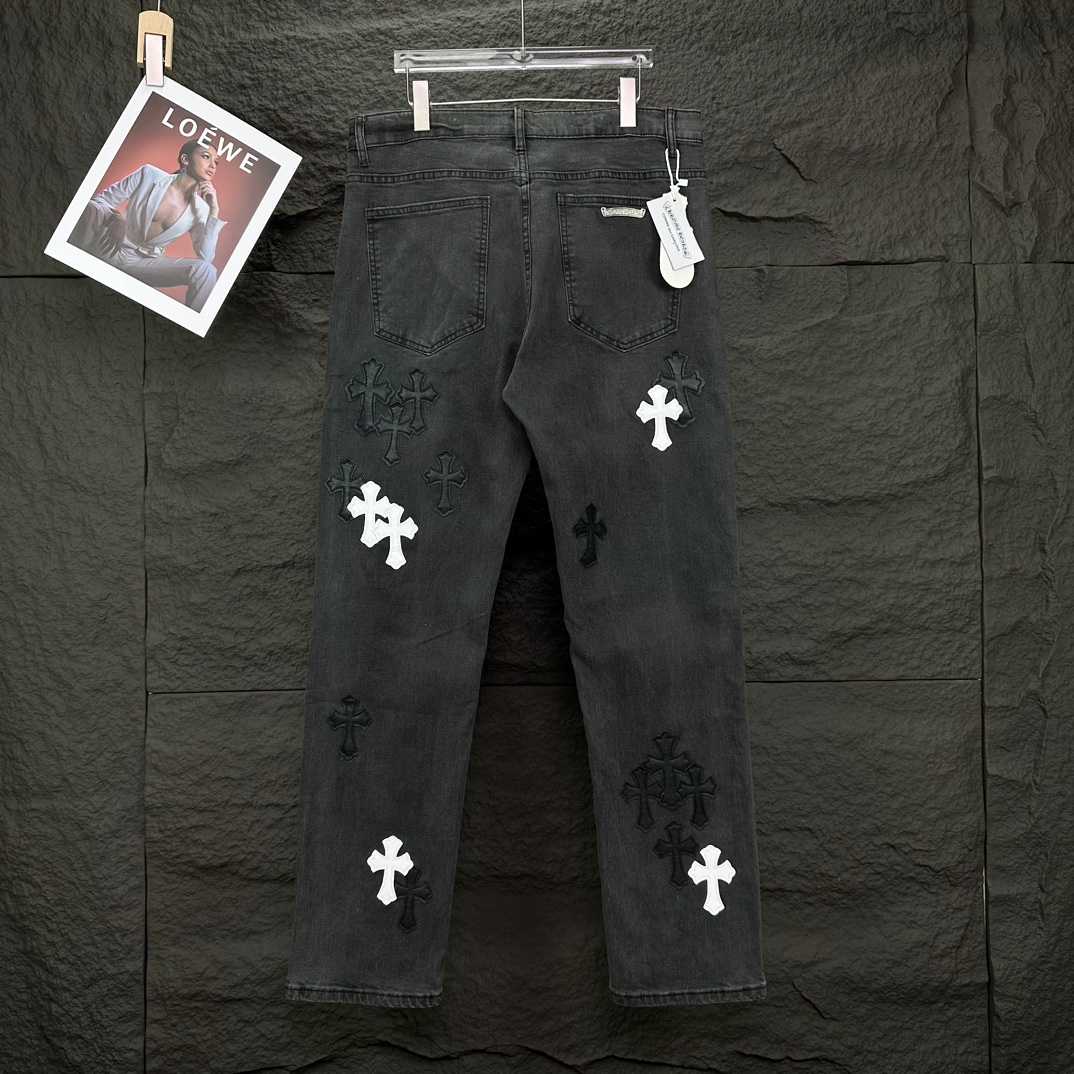 Chrome Hearts Straight Leg Jeans - EUR FASHION