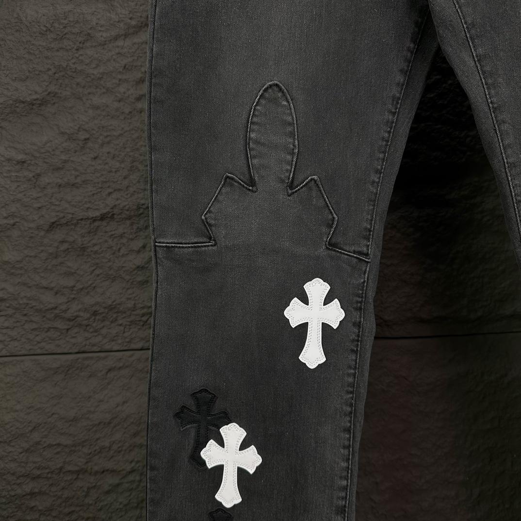 Chrome Hearts Straight Leg Jeans - EUR FASHION
