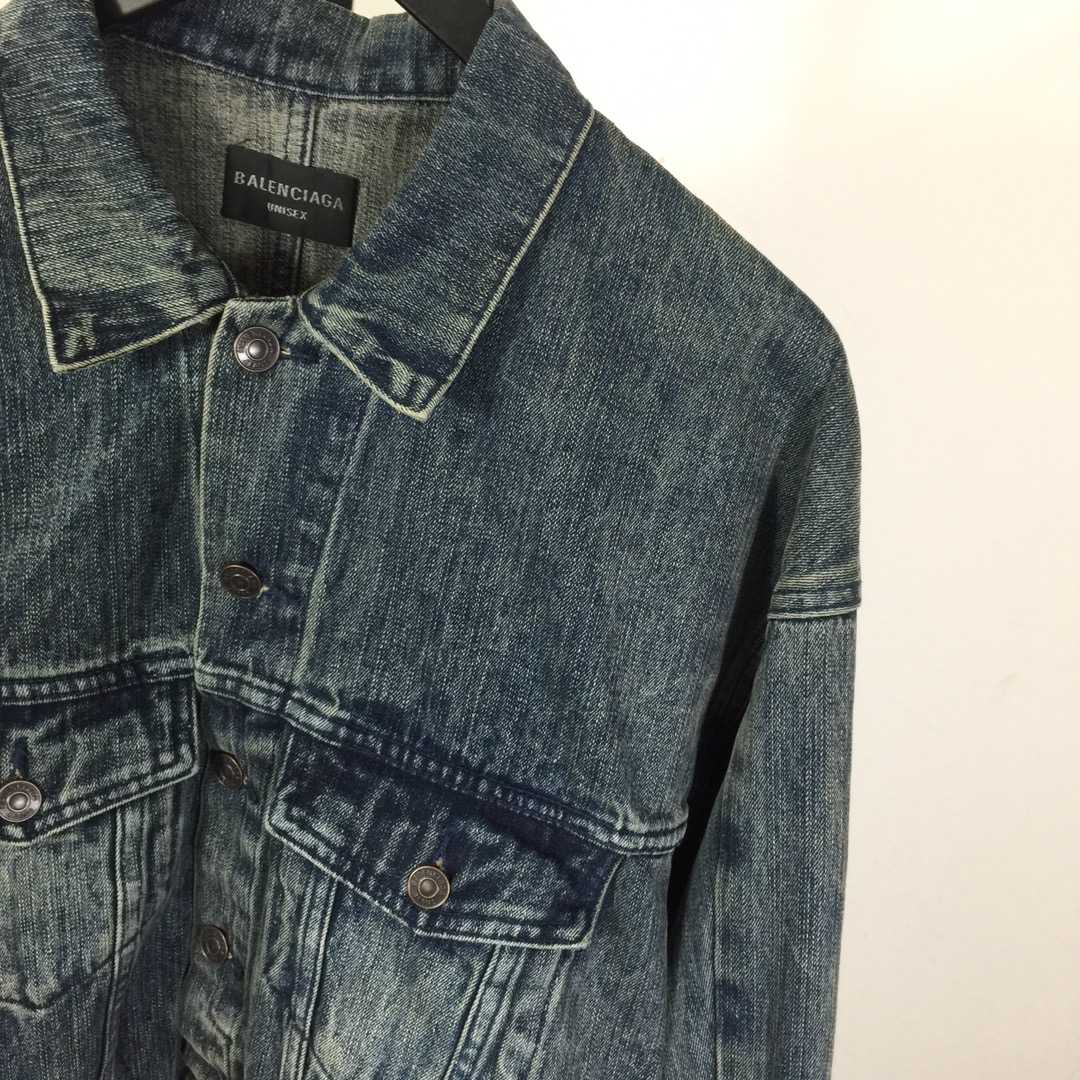 Balenciaga Oversized Jacket In Washed Denim - EUR FASHION