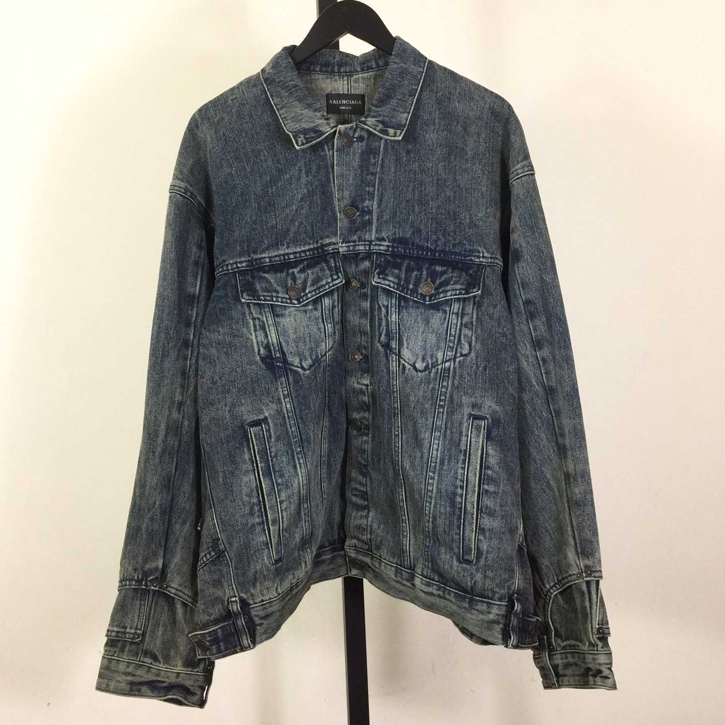 Balenciaga Oversized Jacket In Washed Denim - EUR FASHION