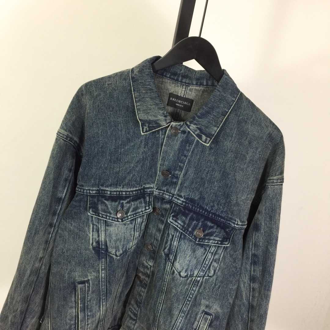 Balenciaga Oversized Jacket In Washed Denim - EUR FASHION