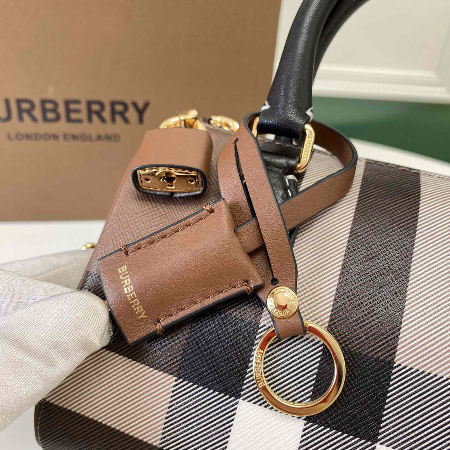 Burberry Mini Check Bowling Bag - EUR FASHION