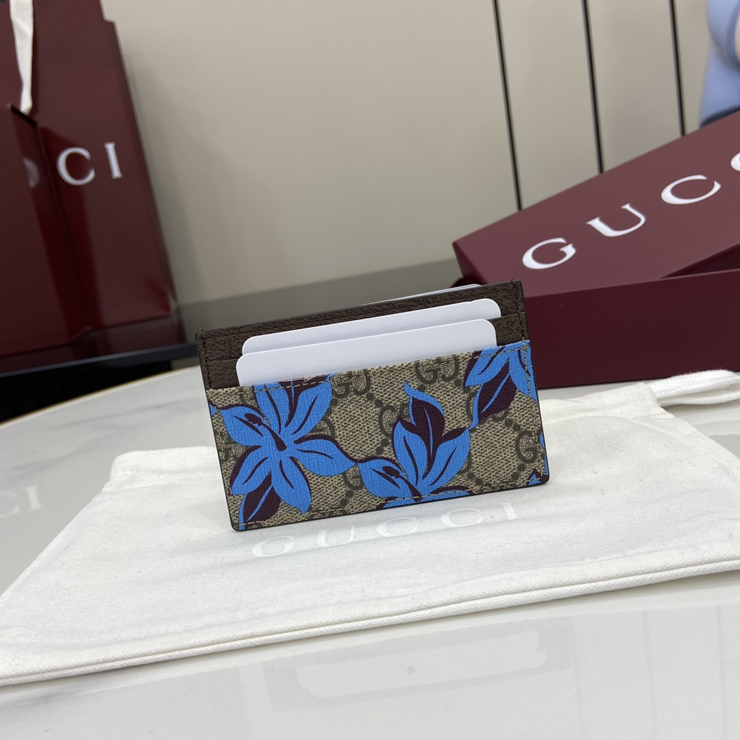 Gucci GG Printed Card Case Wallet - EUR FASHION