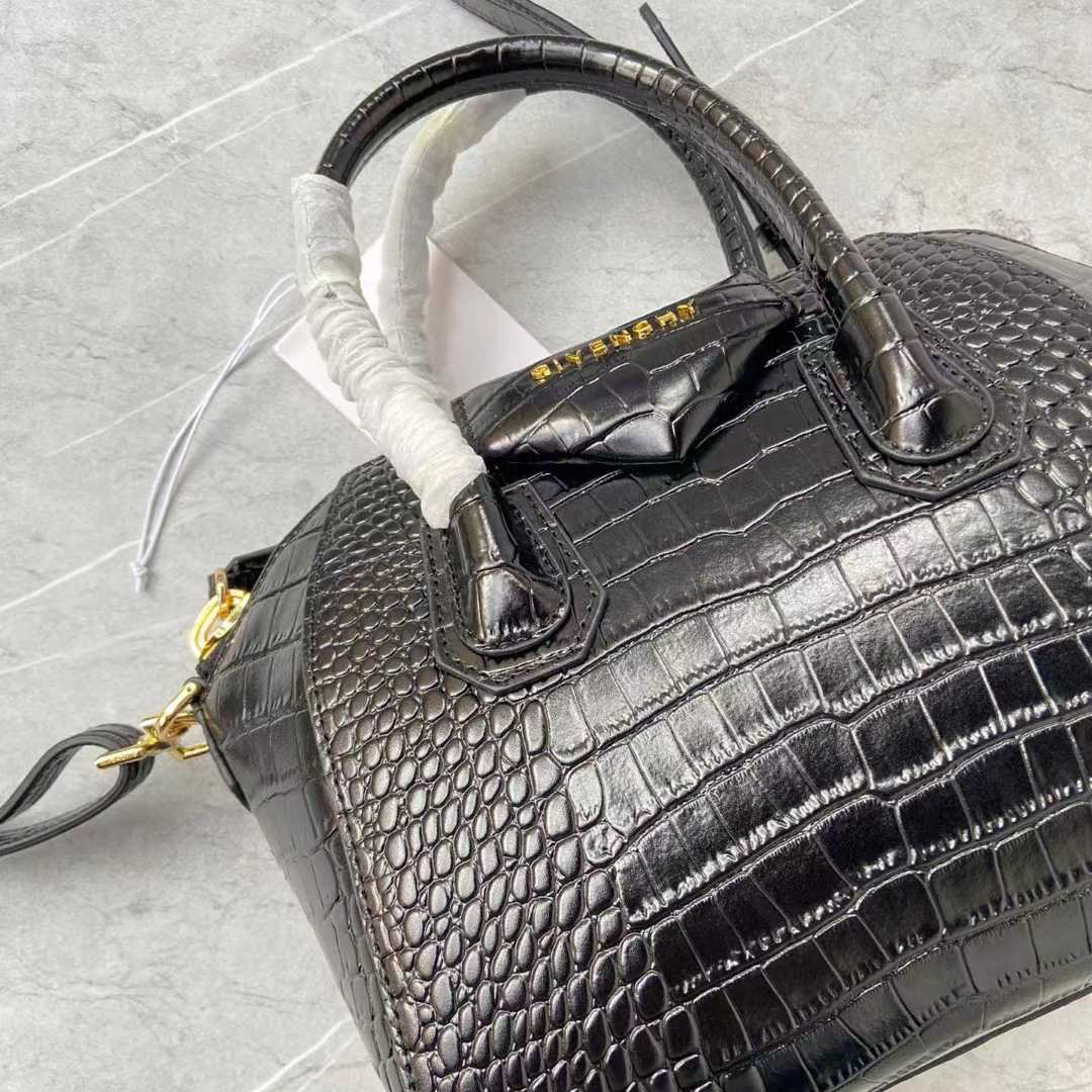 Givenchy Mini Antigona Bag In Crocodile Effect Leather - EUR FASHION