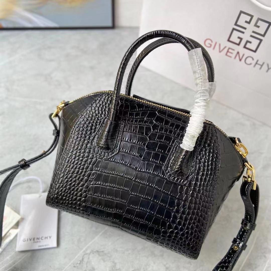 Givenchy Mini Antigona Bag In Crocodile Effect Leather - EUR FASHION