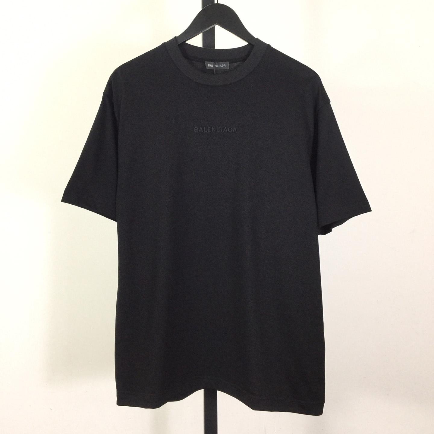 Balenciaga Cotton Jersey T-shirt With Embroidery - EUR FASHION