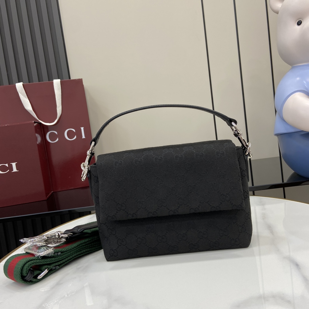 Gucci Small GG Crossbody Bag With Web - EUR FASHION