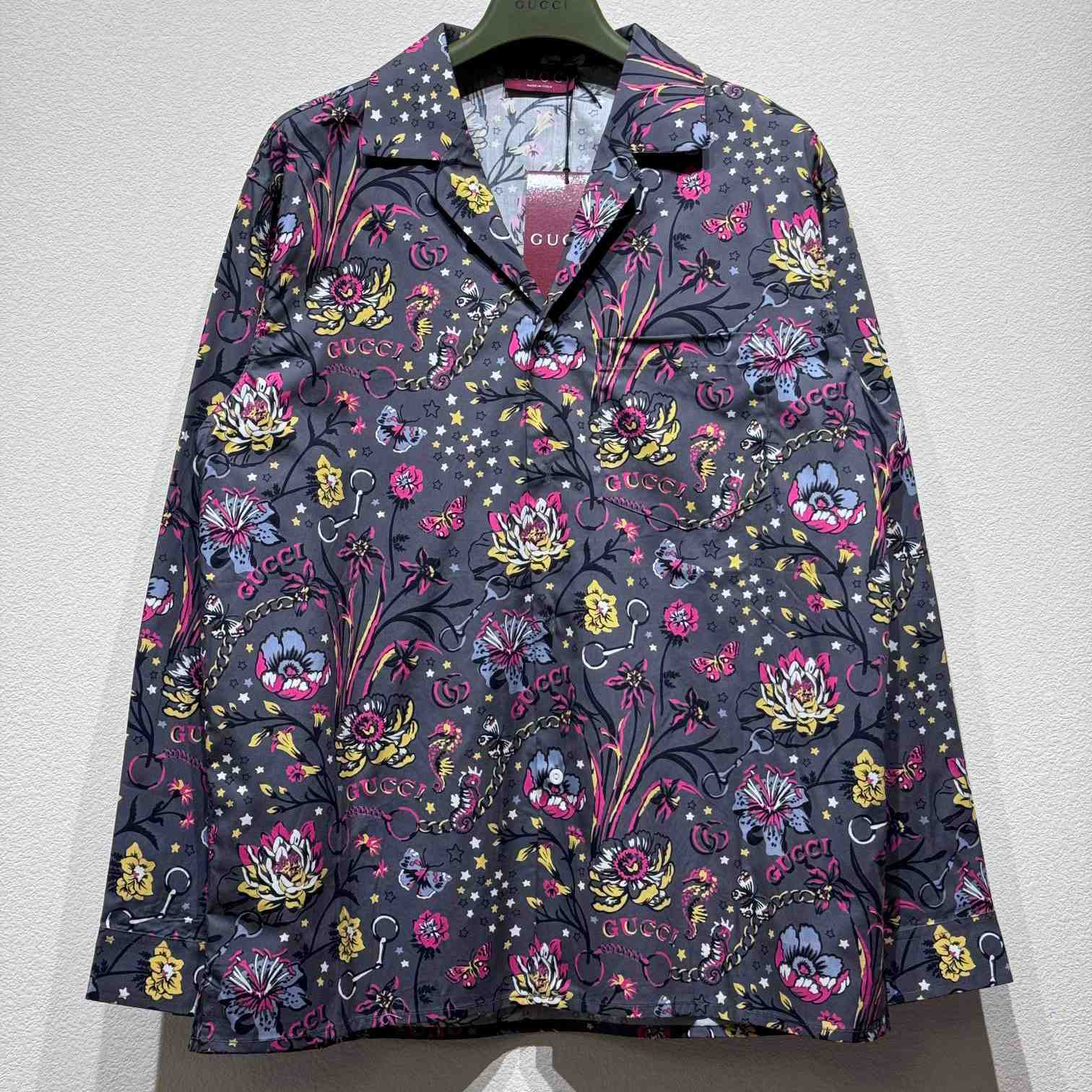 Gucci Punk Floral-print Cotton Shirt - EUR FASHION