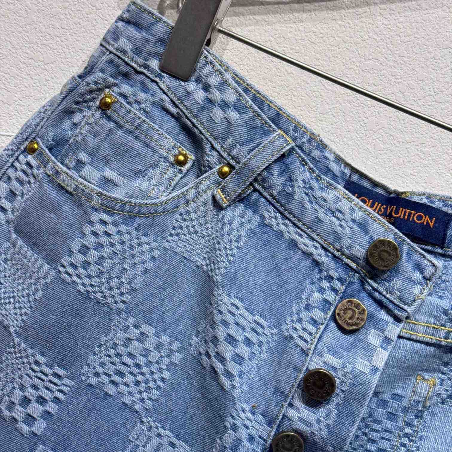 Louis Vuitton Damier Denim Shorts   - EUR FASHION