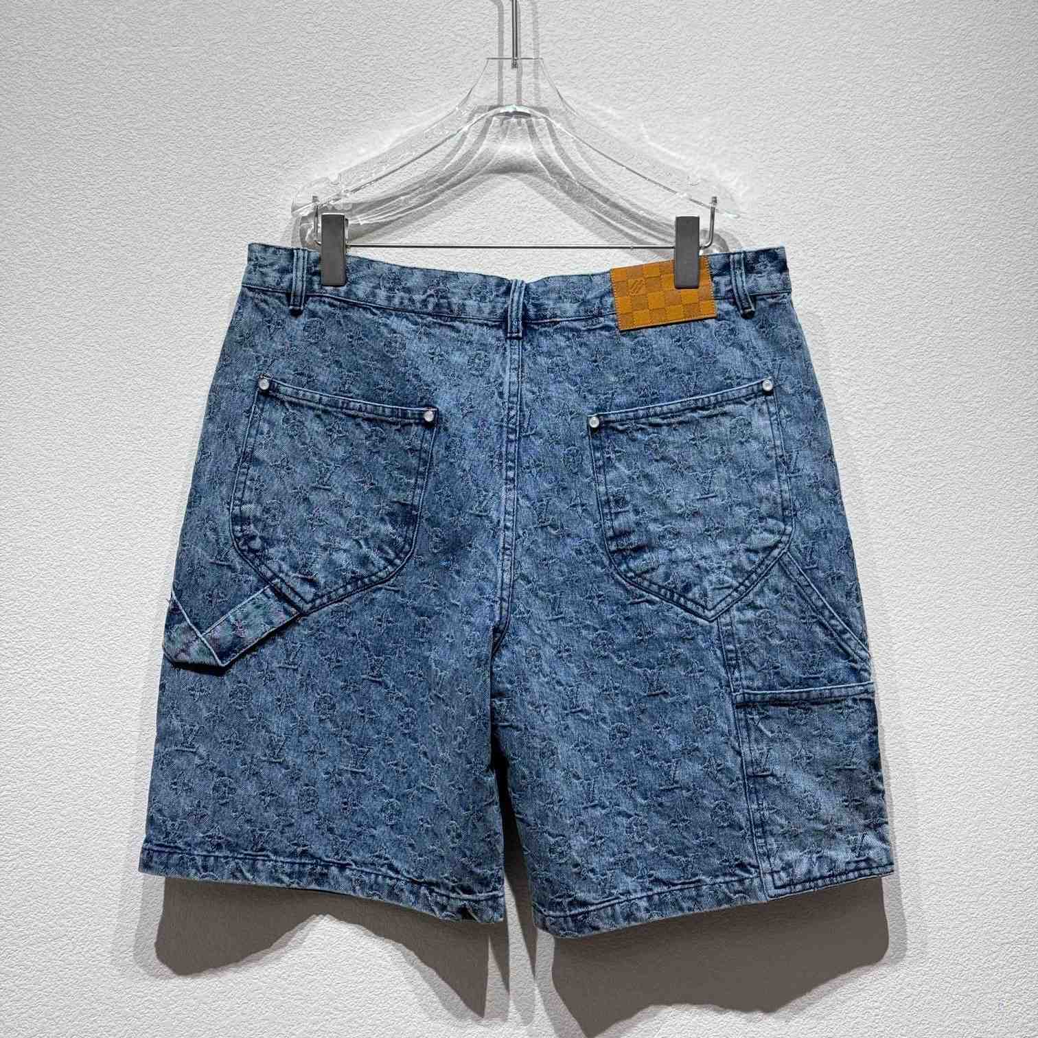 Louis Vuitton Monogram Denim Shorts - EUR FASHION