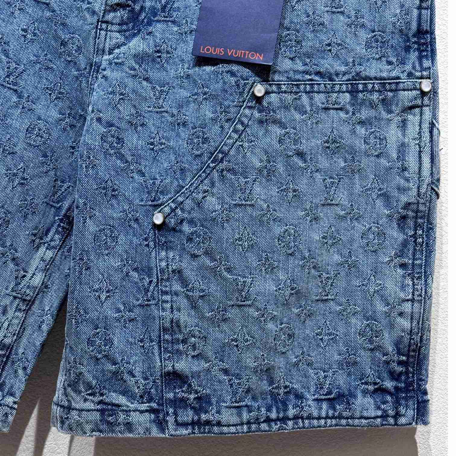 Louis Vuitton Monogram Denim Shorts - EUR FASHION