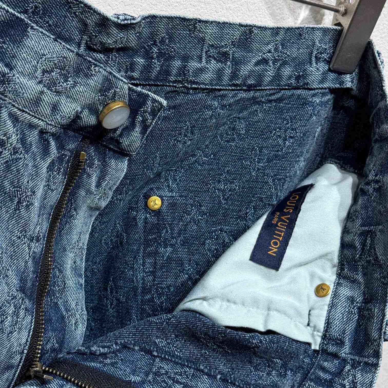 Louis Vuitton Monogram Denim Shorts - EUR FASHION