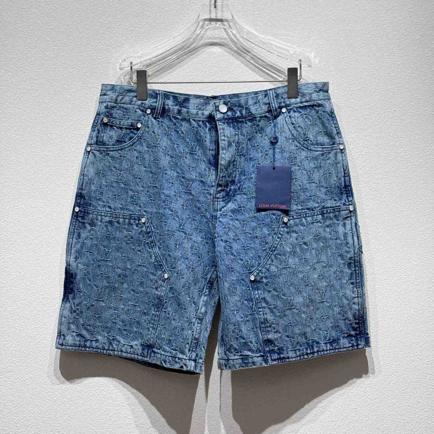 Louis Vuitton Monogram Denim Shorts - EUR FASHION