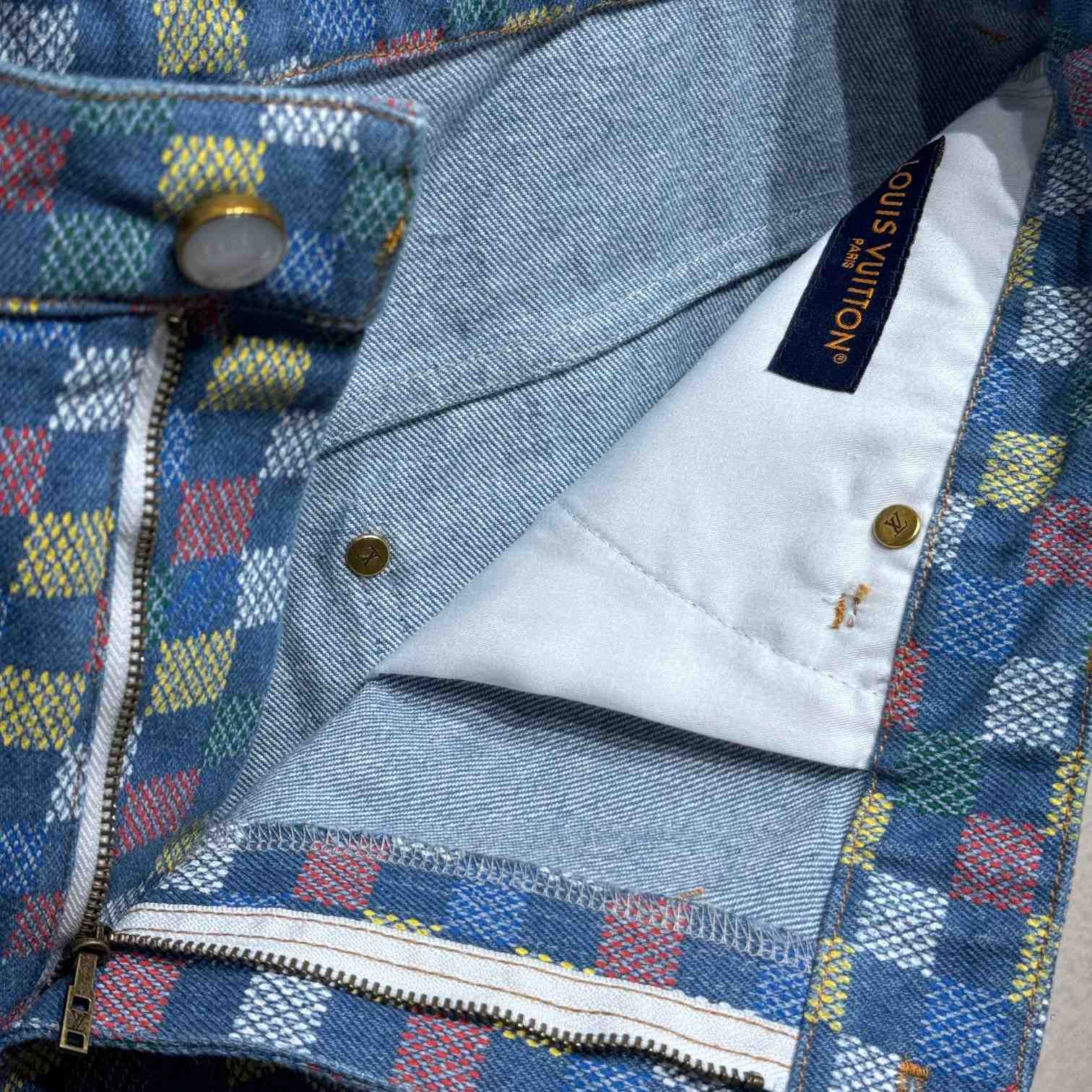 Louis Vuitton Damier Denim Shorts - EUR FASHION