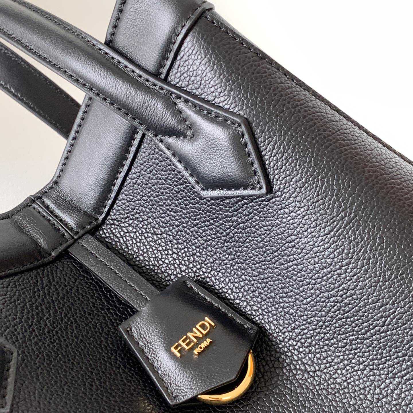 Fendi Origami Medium Black Leather Bag  - EUR FASHION