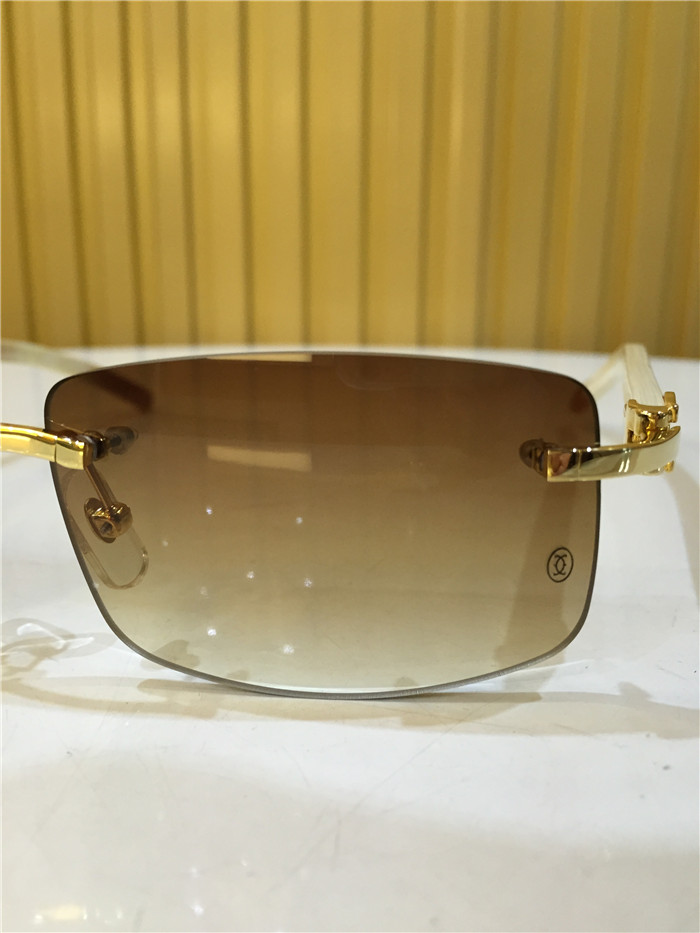 Cartier 3524012 White Buffalo Eyeglasses In Gold - EUR FASHION