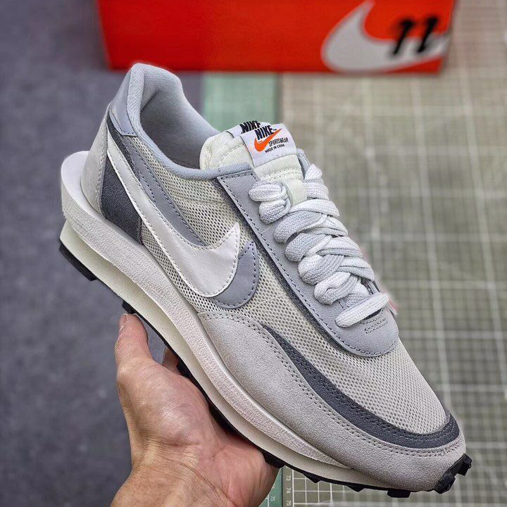 Nike X Sacai Ldv Waffle Daybreak "White/Grey" - EUR FASHION