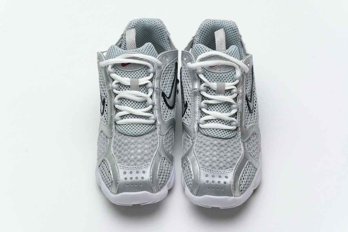 Stussy X Nike Air Zoom Spiridon Caged 2 Metallic Silver - EUR FASHION