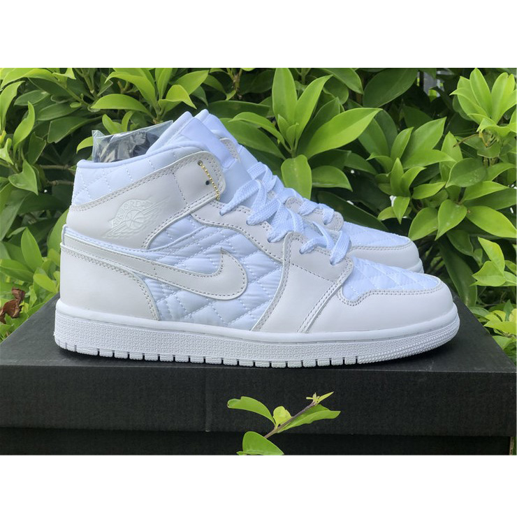 Jordan Air 1 Mid White Quilted DB6078-100 - EUR FASHION