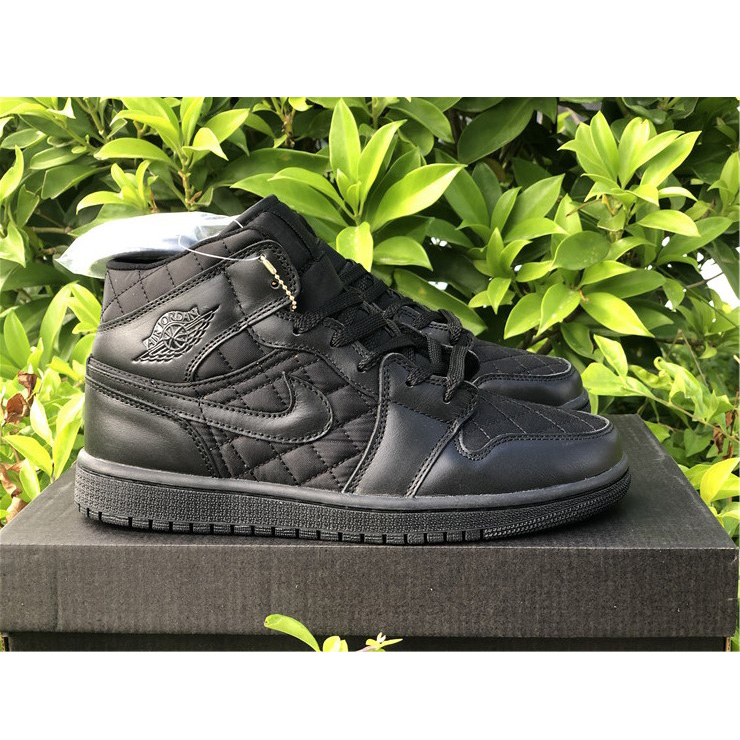 Jordan Air 1 Mid Black Quilted DB6078-001 - EUR FASHION